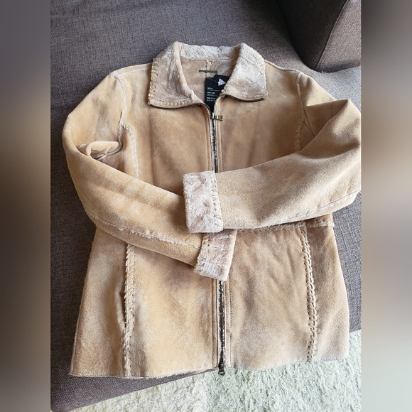 Suede Leather Jacket by Guess - Picture 2 of 8